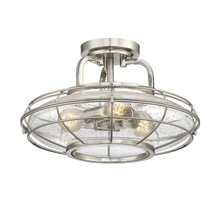 Savoy House 6-574-3-SN - Connell 3 Light Semi-Flush