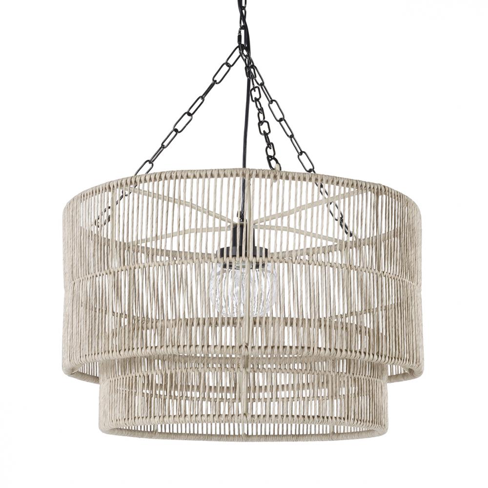 Tanner Outdoor Pendant Drum Natural