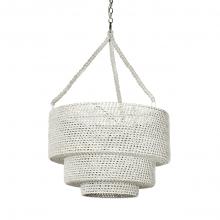 Palecek 2948-79 - Veranda Woven Pendant Whitewash