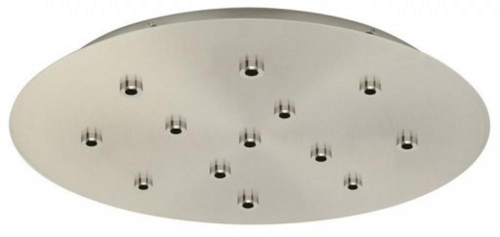 Canopy Line Voltage 13 Light 20&#34; Round Satin Nickel