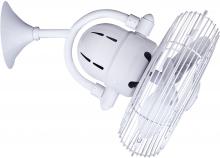 Matthews Fan Company KC-WH - Kaye 90° oscillating 3-speed ceiling or wall fan in gloss white finish.