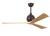 Irene-3 three-blade paddle fan in Textured Bronze finish with 60" light maple tone blades.