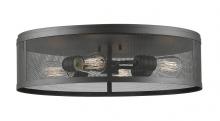 Z-Lite 331F21-BRZ - 4 Light Flush Mount