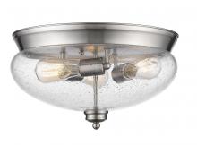 Z-Lite 722F3-BN - 3 Light Flush Mount