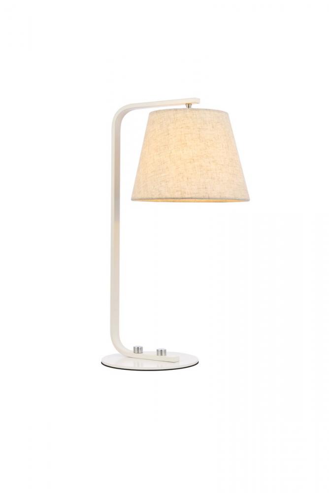 Tomlinson 1 light white table lamp
