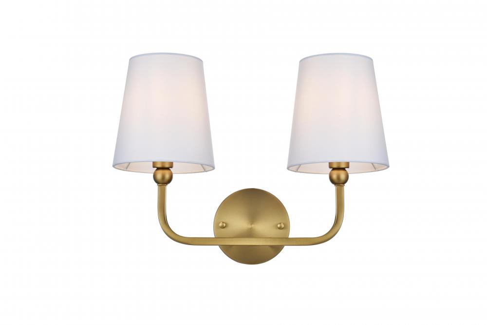 Senna 16 inch Wall Sconce in Satin Gold