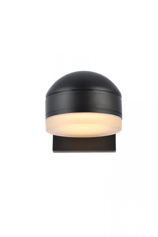 Raine Integrated LED wall sconce in black