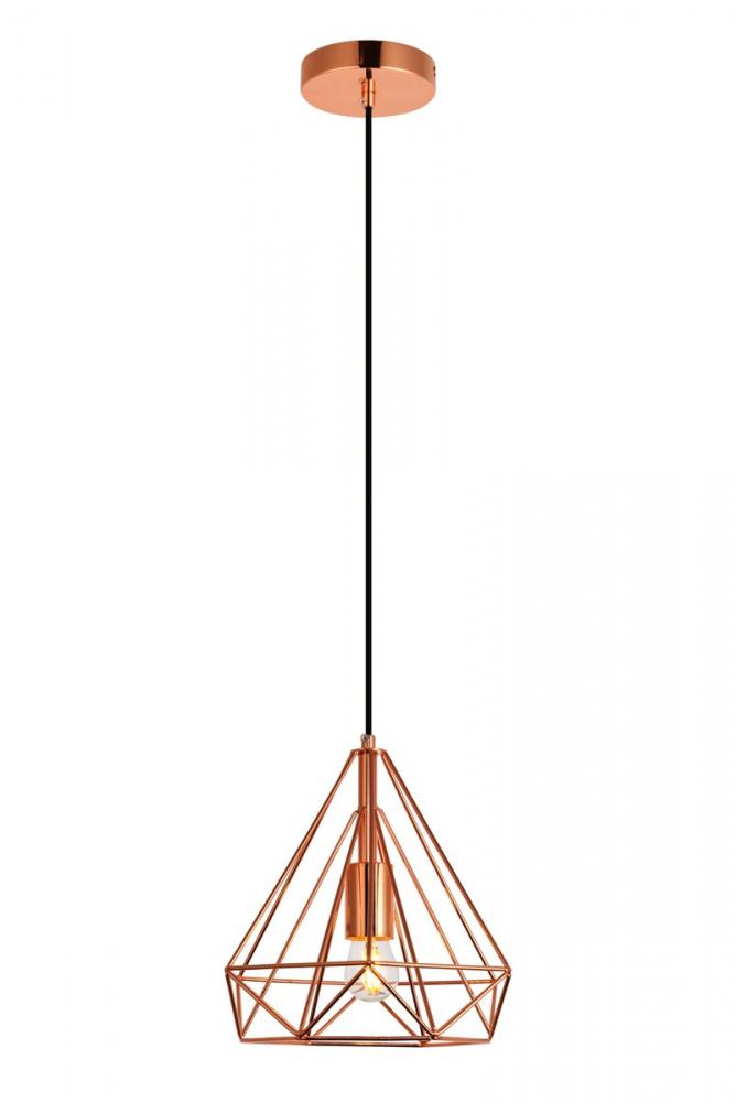 Jago Collection Pendant D9.8 H9.8 Lt:1 Copper Finish