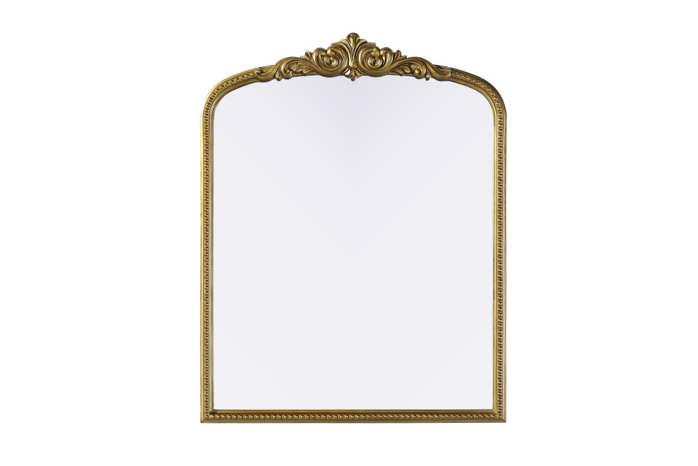 Wall mirror 33&#34;x1.4&#34;x42&#34; Antique Brass