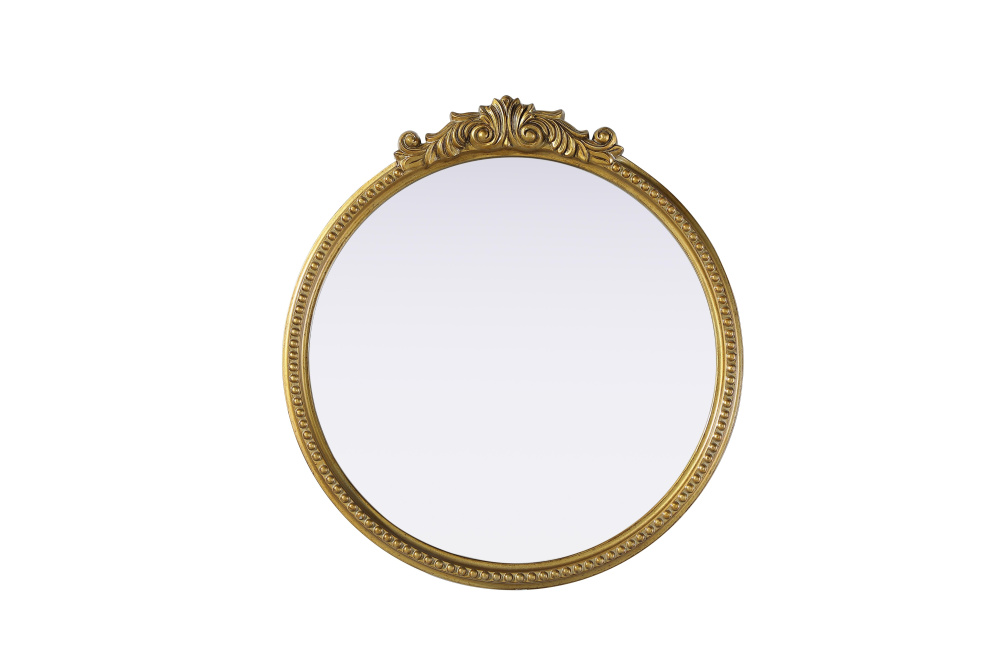 Wall mirror 24&#34;x1.4&#34;x25.6&#34; Antique Brass