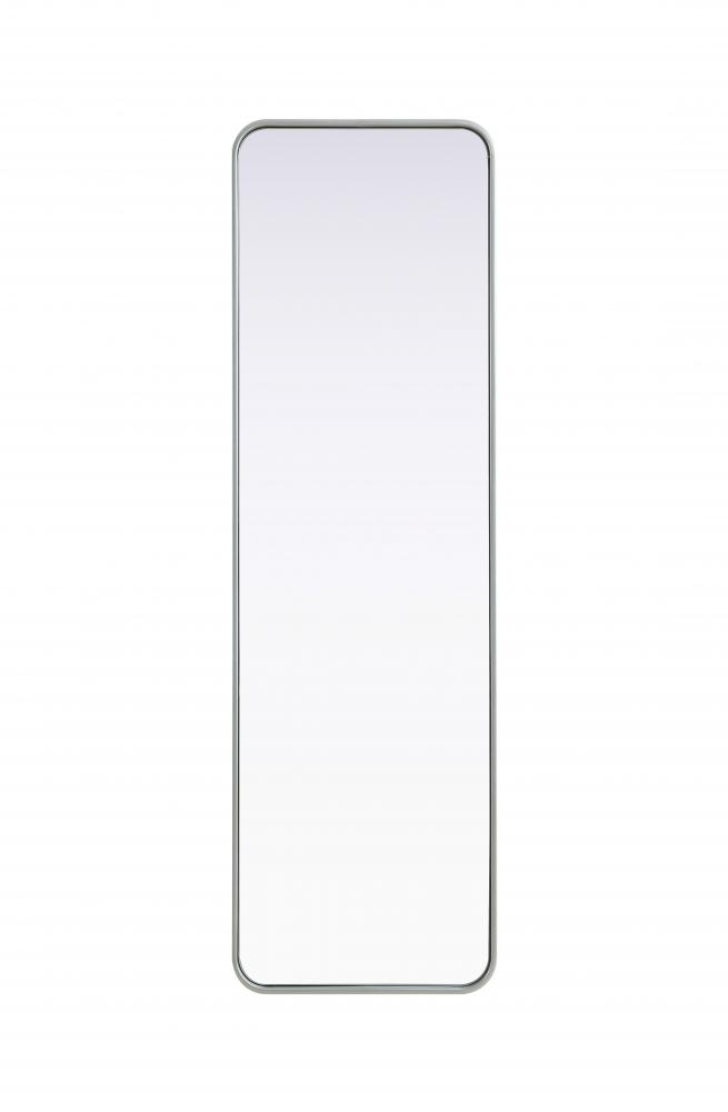 Contour Metal Rectangle Mirror 18x60 in Silver