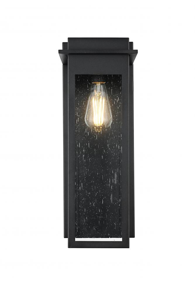 Wall sconce W6.5&#34;H18.5&#34;E7&#34;L1 Black