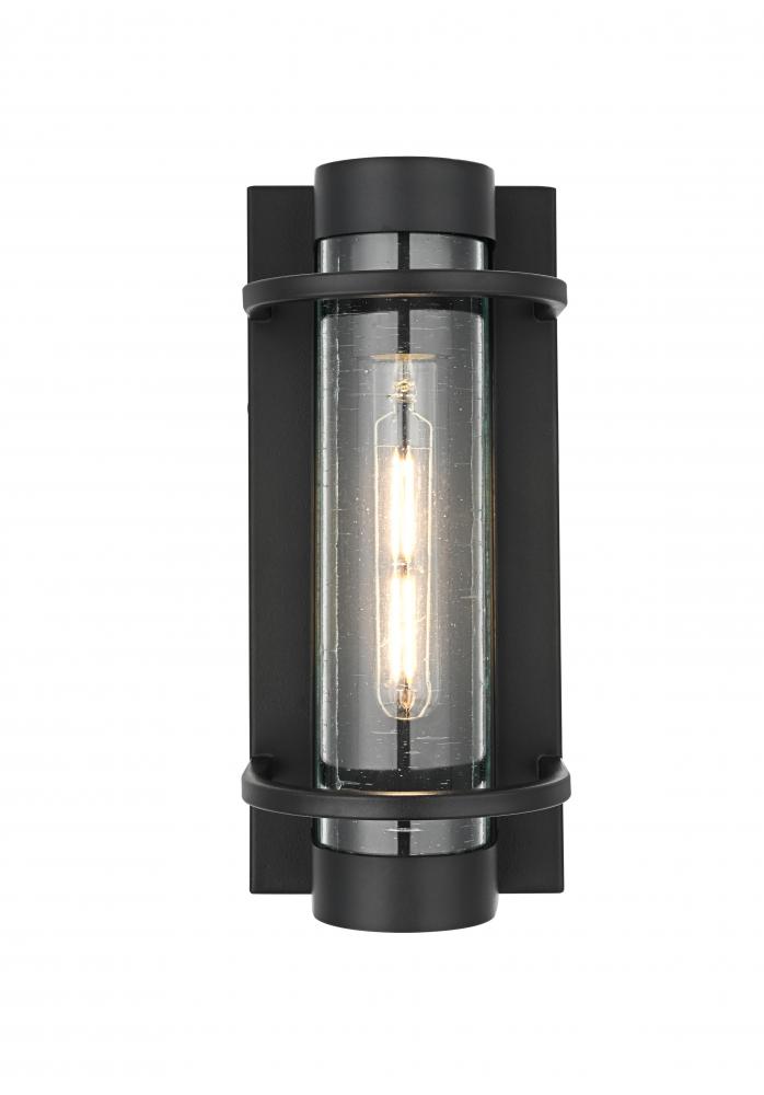 Wall sconce W5.5&#34; H12.5&#34; E6&#34; L1 Black