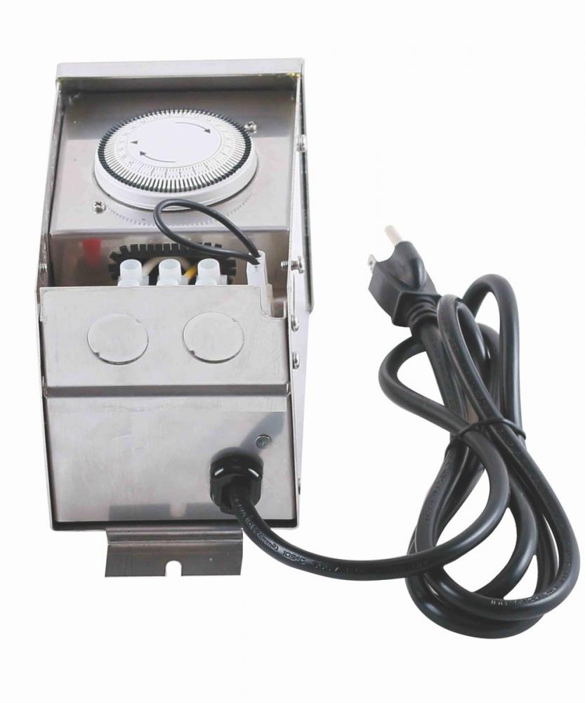 Low Voltage Landscape Transformer 75w, Stainless Steel, input: 120voutput: 0v-12v-13v-14v-15v