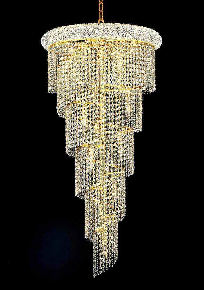 Spiral Hang No Neck D22&#34;H48&#34;L18 GD RC