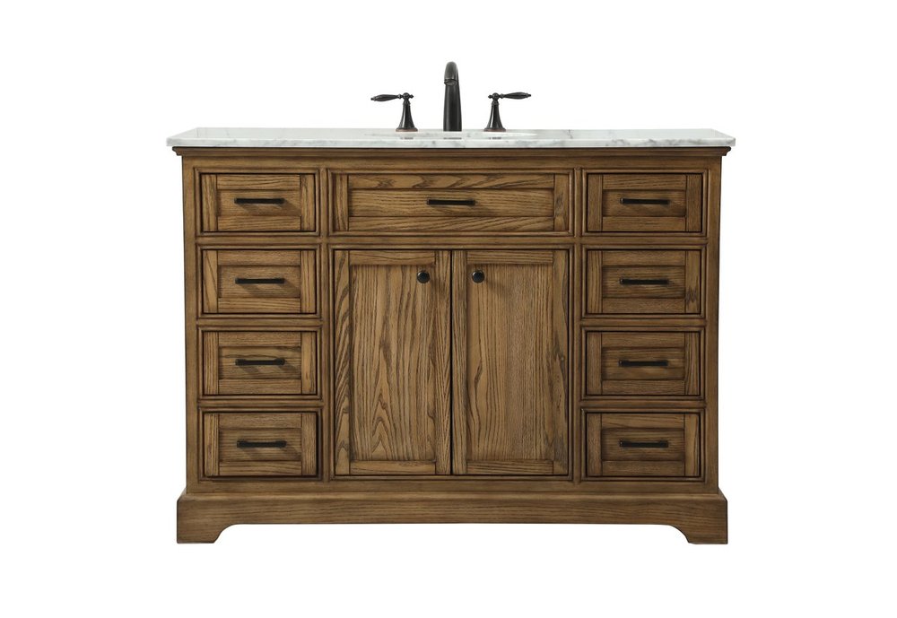 48 Inch Single Bathroom Vanity in Driftwood