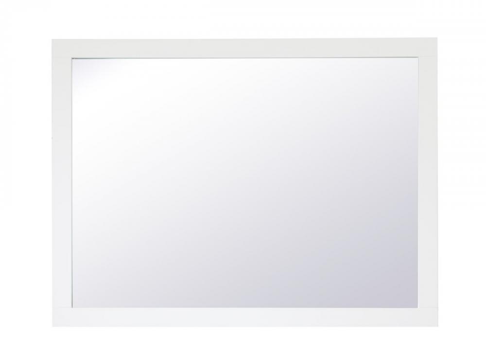 Aqua Rectangle Vanity Mirror 48 Inch in White