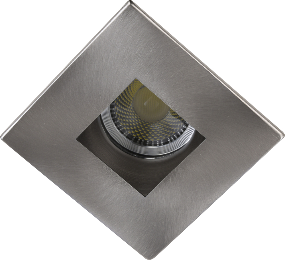 3&#34; Brushed Nickel Square aperture with Brushed Nickel Square Trim ring
