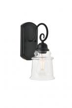 Elegant LD4007W5BK - Spire 1 Light Black Wall Sconce