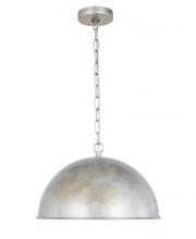 Elegant LD6012D15S - Marion Collection Pendant D15 H19 Lt:1 Vintage Silver Finish