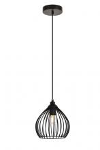 Elegant LDPD2093 - Sayer Collection Pendant D7.9 H8.9 Lt:1 Black Finish