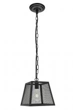 Elegant LDPD3015 - Talon Collection Pendant D9.8 H10.4 Lt:1 Matte Black Finish