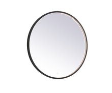 Elegant MRE6032BK - Pier 32 inch LED mirror with adjustable color temperature 3000K/4200K/6400K in black