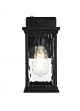 Elegant OD336W11BK - Mascher 7 inch Outdoor Pendant in Black