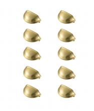 Elegant PL3002-GD-10PK - Atticus 3" Center to Center Brushed Gold Cup Bar Pull Multipack (Set of 10)