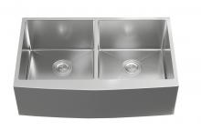 Elegant SK30233 - Stainless Steel Farmhouse Kitchen Double Sink L33''xW21''xH10"