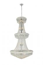 Elegant V1800G36C/RC - Primo 32 Light Chrome Chandelier Clear Royal Cut Crystal