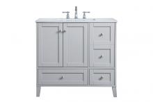 Elegant VF18036GR - 36 Inch Single Bathroom Vanity in Grey