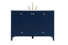 Elegant VF18048BL - 48 Inch Single Bathroom Vanity in Blue