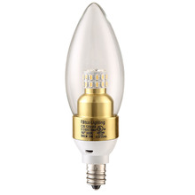 Elegant E12SB-4-D-41-G - LED S30C35  E12 120V4W 4100K 320LM  Dimmable GOLD