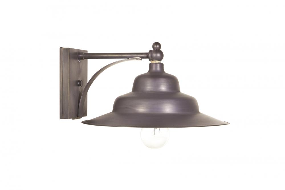 Tiered Barn Wall 11.75&#34; Shade Dark Brass Medium Base Socket