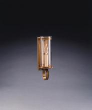 Northeast Lantern 115-AB-LT1-CSG - Wall Sconce 3" x 8" Glass Cylinder Antique Brass 1 Candelabra Socket Clear Seedy Glass