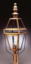 Northeast Lantern 1253-AB-CIM-FST - Post Antique Brass Medium Base Socket With Chimney Frosted Glass