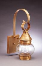 Northeast Lantern 2011-DB-MED-OPT - Onion Wall No Cage Dark Brass Medium Base Socket Optic Glass