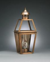 Northeast Lantern 2241-AB-CIM-FST - Tapered Wall Antique Brass Medium Base Socket With Chimney Frosted Glass