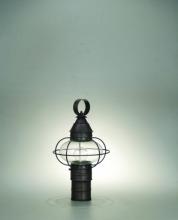 Northeast Lantern 2523-VG-MED-OPT - Caged Onion Post Verdi Gris Medium Base Socket Optic Glass