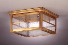 Northeast Lantern 4404-DB-MED2-CSG - Flush Dark Brass 2 Medium Base Sockets Clear Seedy Glass