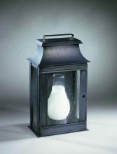 Northeast Lantern 5721-DB-LT2-CSG - Pagoda Wall Dark Brass 2 Candelabra Sockets Clear Seedy Glass